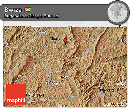 Satellite 3D Map of Bwiza