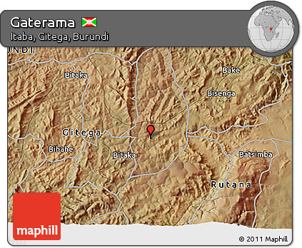 Satellite 3D Map of Gaterama