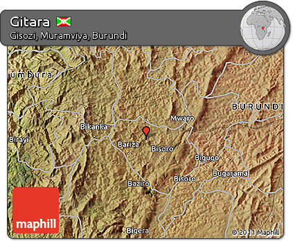 Satellite 3D Map of Gitara