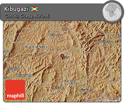Satellite 3D Map of Kibugazi