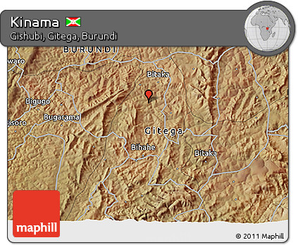 Satellite 3D Map of Kinama