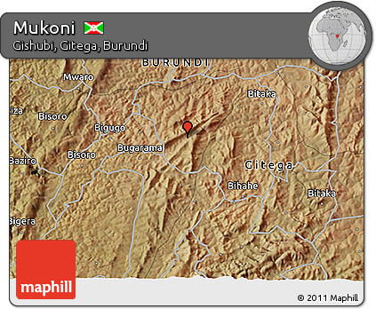 Satellite 3D Map of Mukoni