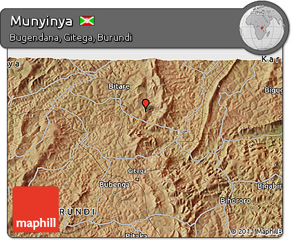 Satellite 3D Map of Munyinya