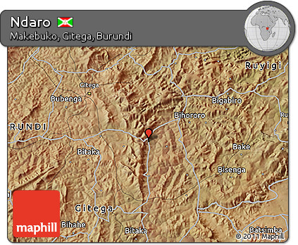 Satellite 3D Map of Ndaro