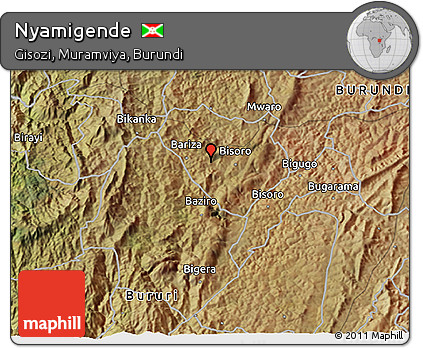 Satellite 3D Map of Nyamigende