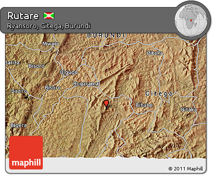Satellite 3D Map of Rutare