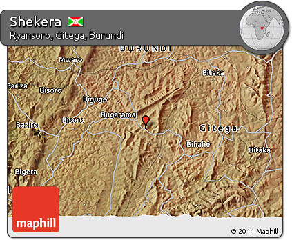 Satellite 3D Map of Shekera