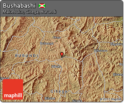 Satellite 3D Map of Bushabashi
