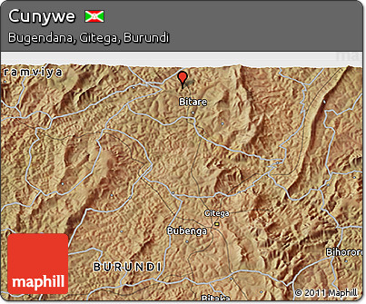 Satellite 3D Map of Cunywe