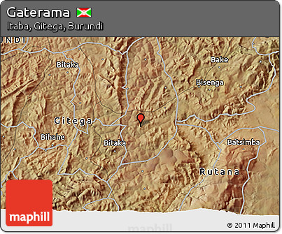 Satellite 3D Map of Gaterama