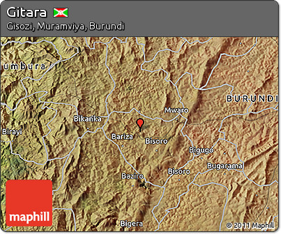 Satellite 3D Map of Gitara