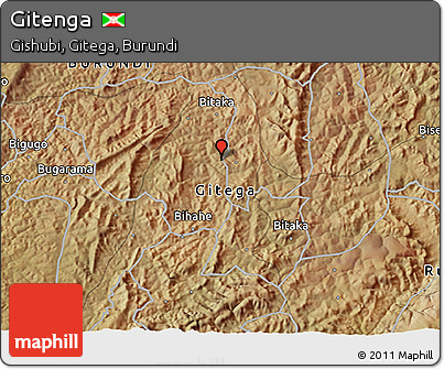 Satellite 3D Map of Gitenga