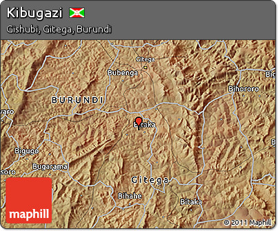 Satellite 3D Map of Kibugazi
