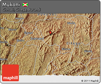 Satellite 3D Map of Mukoni