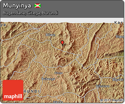 Satellite 3D Map of Munyinya