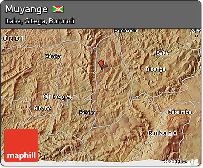 Satellite 3D Map of Muyange