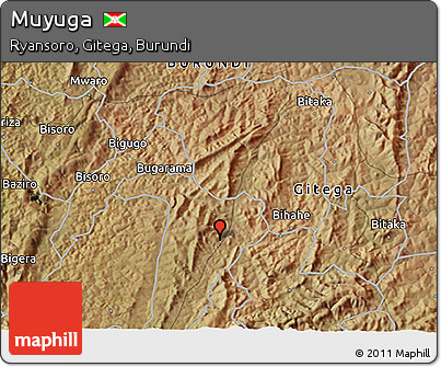 Satellite 3D Map of Muyuga