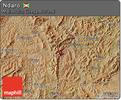Satellite 3D Map of Ndaro