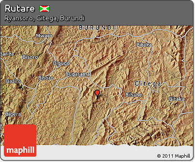 Satellite 3D Map of Rutare