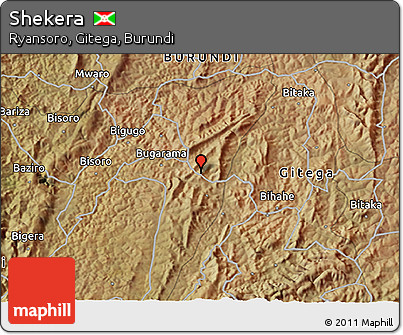 Satellite 3D Map of Shekera