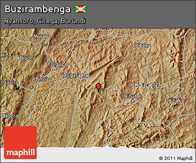 Satellite 3D Map of Buzirambenga