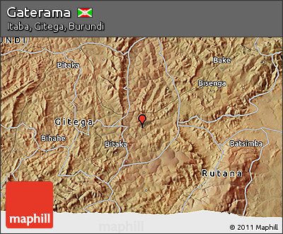 Satellite 3D Map of Gaterama