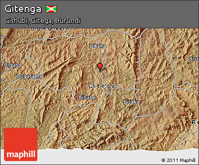 Satellite 3D Map of Gitenga