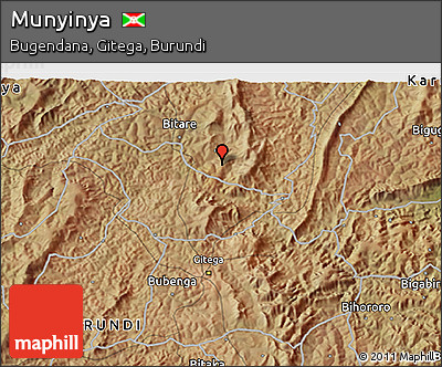 Satellite 3D Map of Munyinya