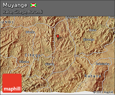 Satellite 3D Map of Muyange