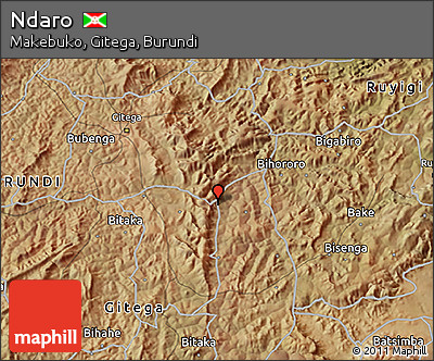 Satellite 3D Map of Ndaro