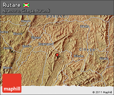 Satellite 3D Map of Rutare