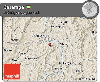 Shaded Relief 3D Map of Gasaraga