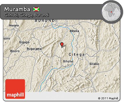 Shaded Relief 3D Map of Muramba