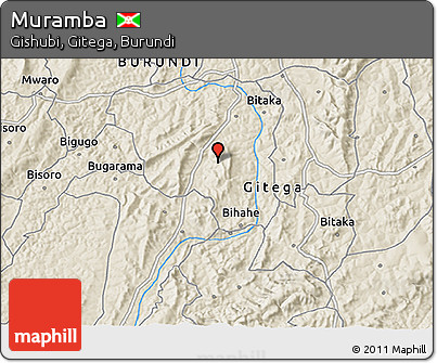 Shaded Relief 3D Map of Muramba