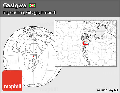 Blank Location Map of Gasigwa