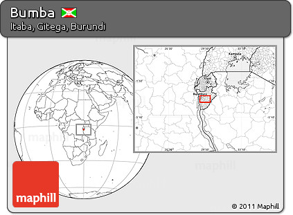 Blank Location Map of Bumba