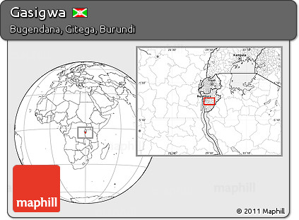 Blank Location Map of Gasigwa