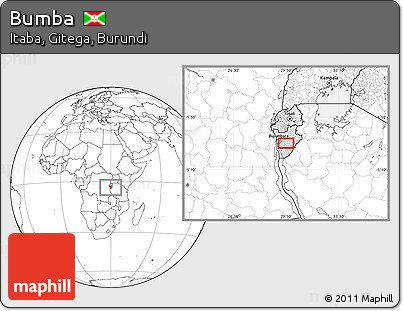 Blank Location Map of Bumba