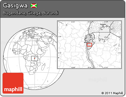 Blank Location Map of Gasigwa