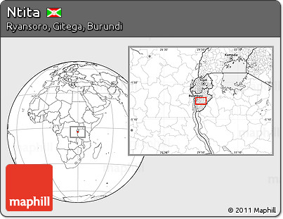 Blank Location Map of Ntita