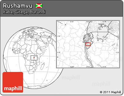 Blank Location Map of Rushamvu