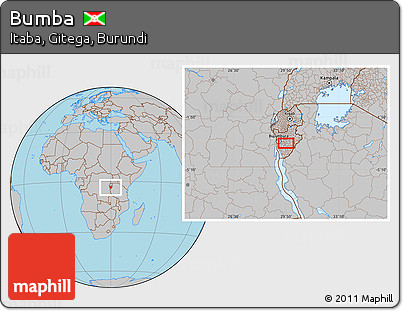 Gray Location Map of Bumba