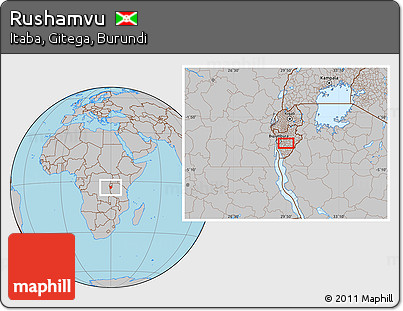 Gray Location Map of Rushamvu