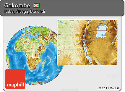 Physical Location Map of Gakombe
