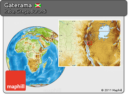 Physical Location Map of Gaterama
