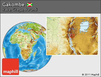 Physical Location Map of Gakombe