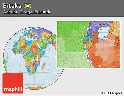 Political Location Map of Bitaka
