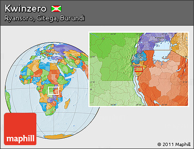 Political Location Map of Kwinzero
