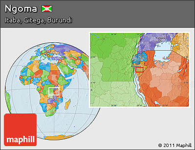 Political Location Map of Ngoma