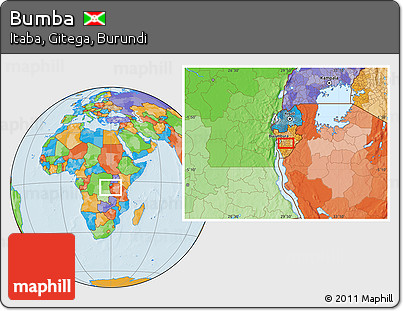 Political Location Map of Bumba